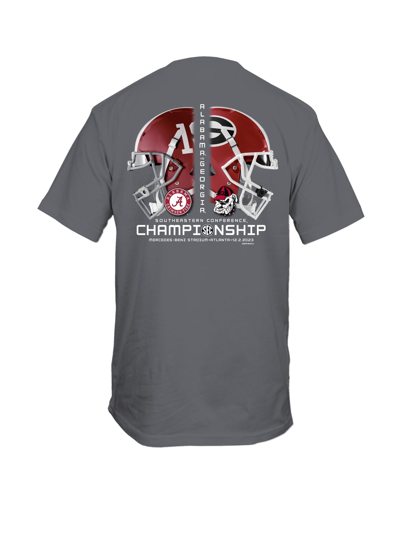 23 SEC CHAMPIONSHIP HELMET ALABAMA VS GEORGIA S/S CHARCOAL