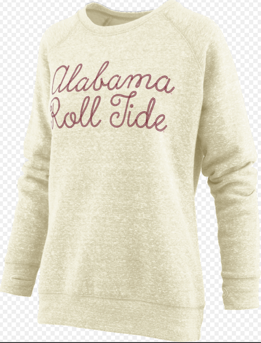 Alabama Roll Tide Sweatshirt Ivory